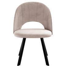 Стул DikLine 227 поворотный, B03 BEIGE, ножки черные