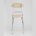 Стул складной Stool Group М8-01 Компакт Слоновая кость, металлический каркас, кожа PVC 