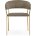 Стул на металлокаркасе Kamelia 1 cappuccino / gold 