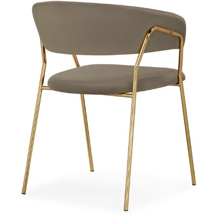 Стул на металлокаркасе Kamelia 1 cappuccino / gold 