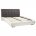 Кровать Zarrina 160 см х 200 см grey fabric + white PU 