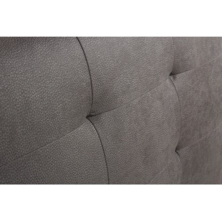 Кровать Zarrina 160 см х 200 см grey fabric + white PU 