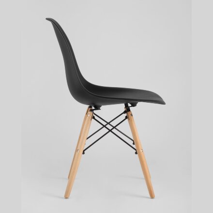 Стул Eames Style DSW черный x4 (разборный каркас) 