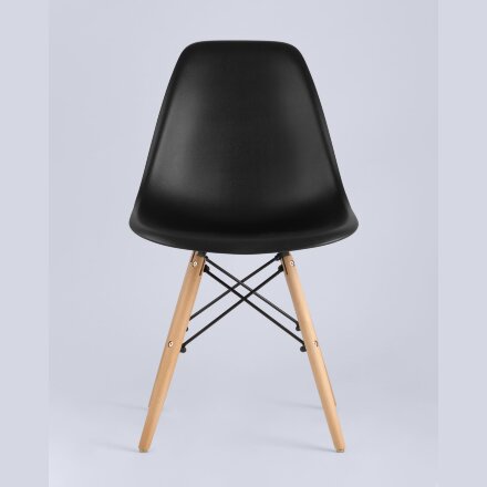 Стул Eames Style DSW черный x4 (разборный каркас) 
