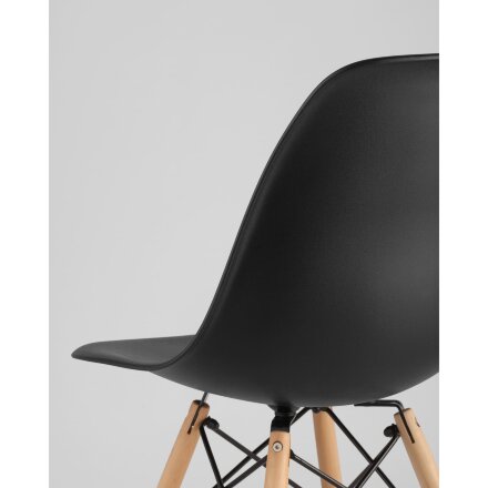 Стул Eames Style DSW черный x4 (разборный каркас) 