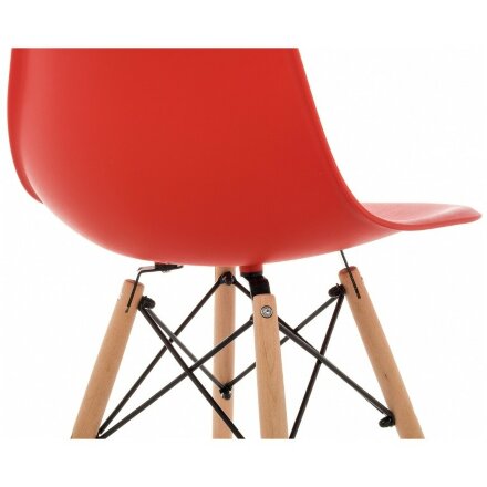 Пластиковый стул Eames PC-015 красный 
