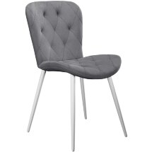 Стул DikLine 303 B22 GREY /ножки белые