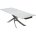 Керамический стол Estebio 160 gloss statuario white solid ceramic / серый металлик 