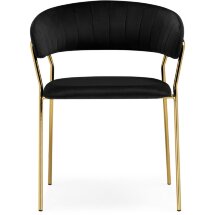 Стул на металлокаркасе Kamelia 1 black / gold