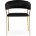 Стул на металлокаркасе Kamelia 1 black / gold 