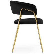 Стул на металлокаркасе Kamelia 1 black / gold
