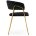 Стул на металлокаркасе Kamelia 1 black / gold 
