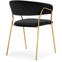 Стул на металлокаркасе Kamelia 1 black / gold