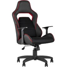 Игровое кресло Stool Group компьютерное TopChairs Meteor черное геймерское