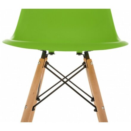 Пластиковый стул Eames PC-015 зеленый 
