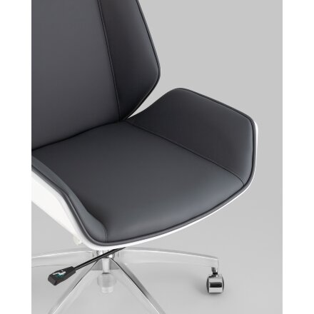 Кресло офисное TopChairs Crown SN серо-голубой 