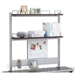 Стелаж Comf-pro Smart-shelf с двумя полками и контейнерами Серый Стелаж Comf-pro Smart-shelf с двумя полками и контейнерами Серый