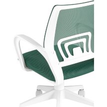 Кресло офисное TopChairs ST-BASIC-W зеленый крестовина пластик белый