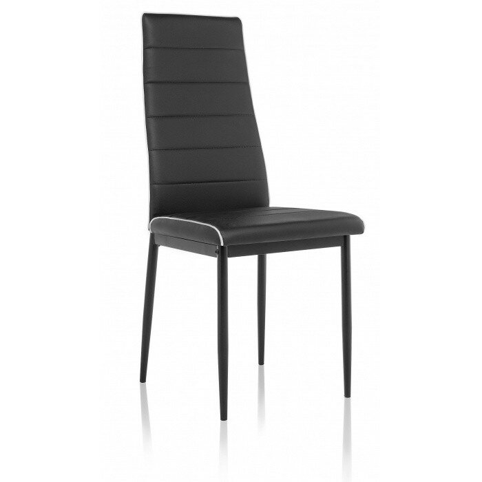 Стул на металлокаркасе DC2-001 black / white Стул на металлокаркасе DC2-001 black / white