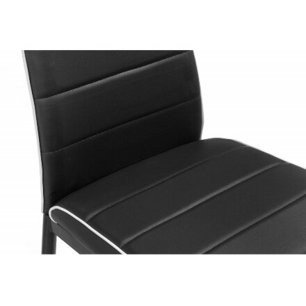 Стул на металлокаркасе DC2-001 black / white 