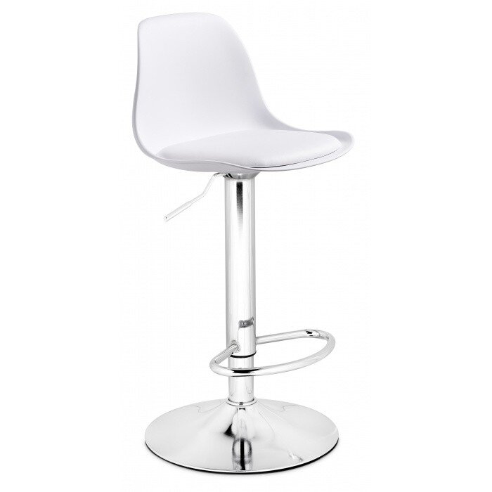 Барный стул Soft white / chrome Барный стул Soft white / chrome