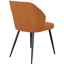 Стул DikLine 222М B17 TERRACOTTA, ножки черные