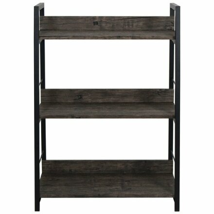 Стеллаж на металлокаркасе BRABIX &quot;LOFT SH-002&quot;, 600х350х845 мм, цвет морёный дуб, 641231 Морёный дуб