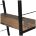 Стеллаж на металлокаркасе BRABIX &quot;LOFT SH-002&quot;, 600х350х845 мм, цвет морёный дуб, 641231 Морёный дуб