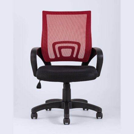 Кресло офисное TopChairs Simple красное 