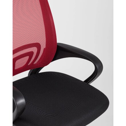 Кресло офисное TopChairs Simple красное 