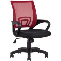 Кресло офисное TopChairs Simple красное