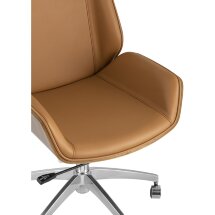 Кресло офисное TopChairs Crown коричневое