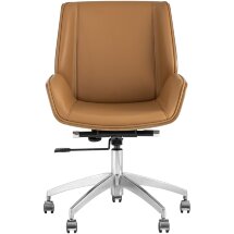 Кресло офисное TopChairs Crown коричневое