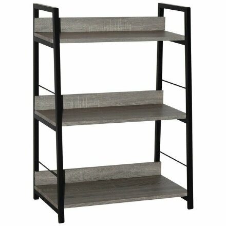 Стеллаж на металлокаркасе BRABIX &quot;LOFT SH-002&quot;, 600х350х845 мм, цвет дуб антик, 641232 Дуб антик